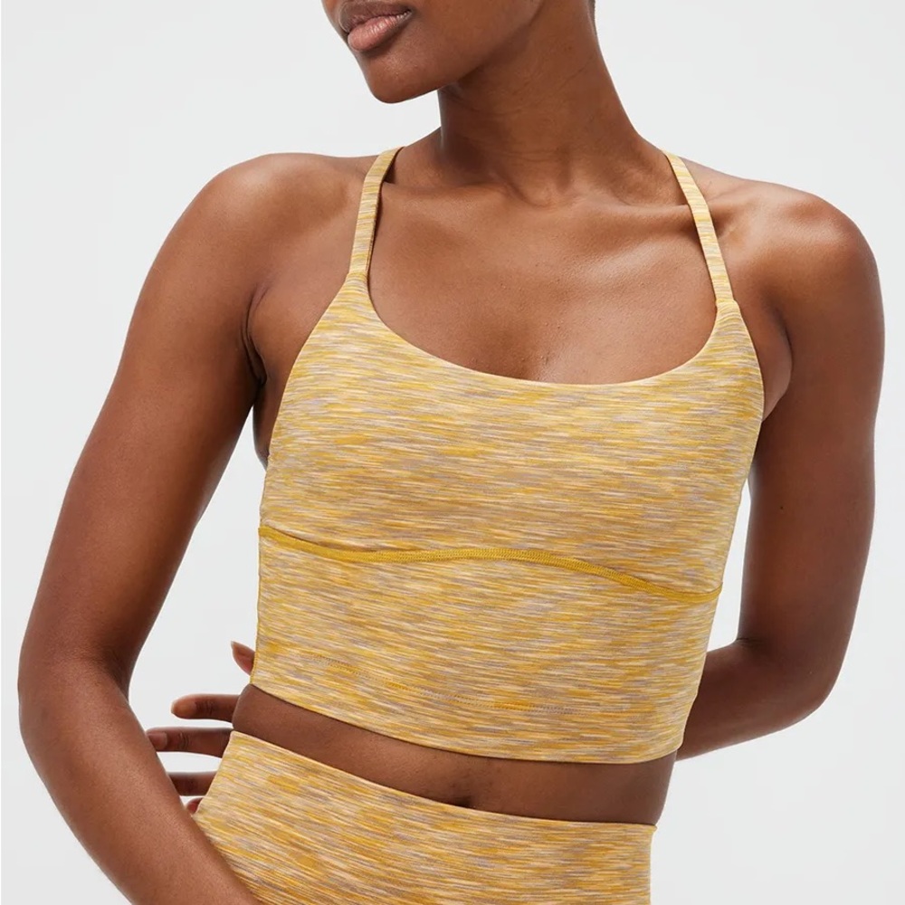 Outdoor voices flow crop top in color way sunset!